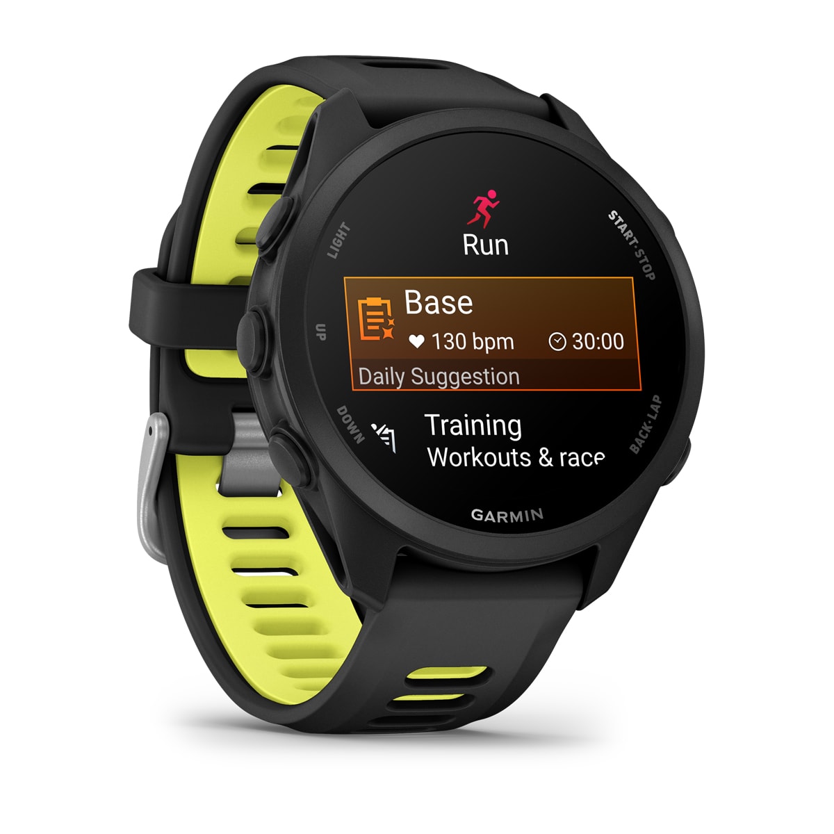 Garmin Forerunner 170 GPS Running Smartwatch - angled left-front view