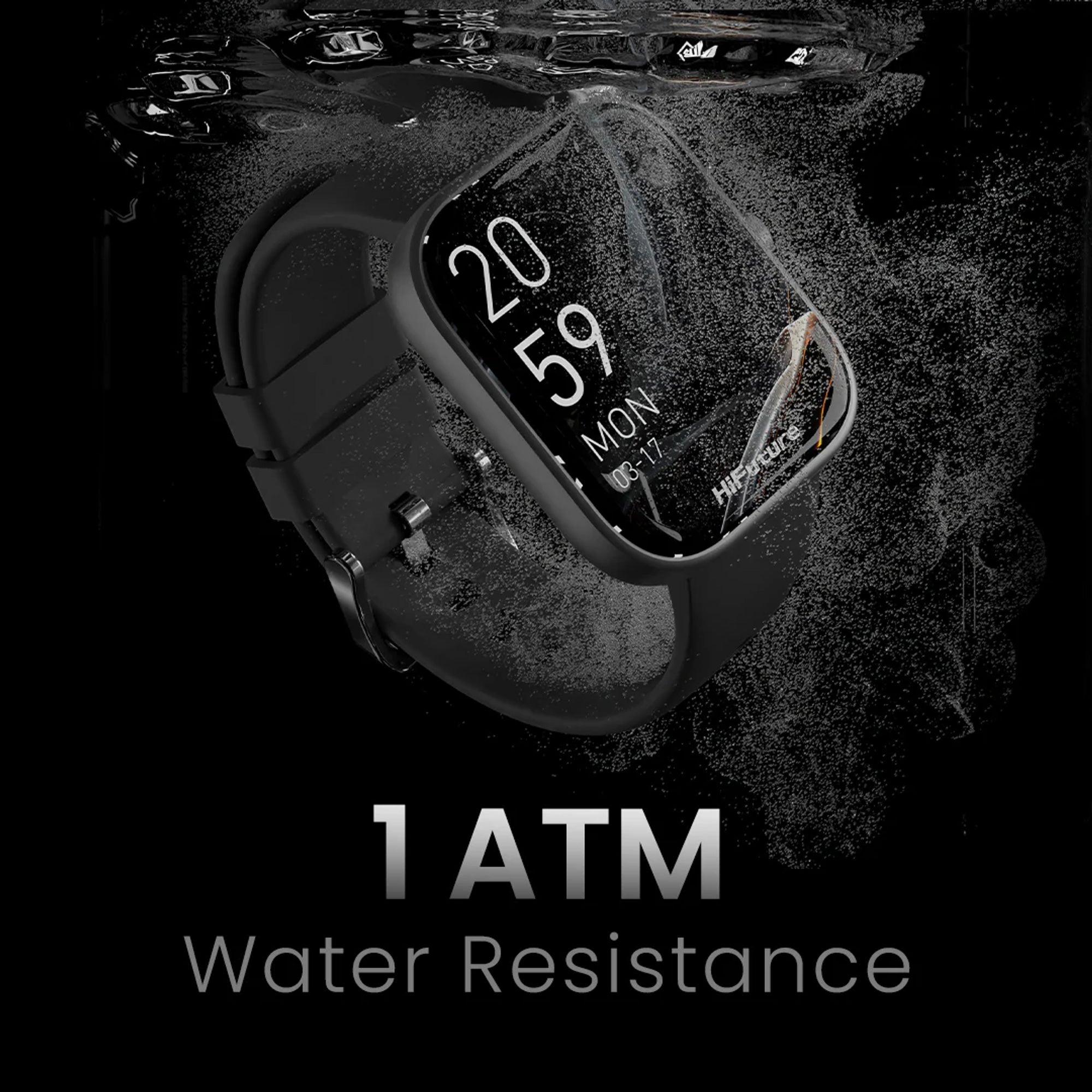 HiFuture Lume Smart Watch 1.85" Display | Black