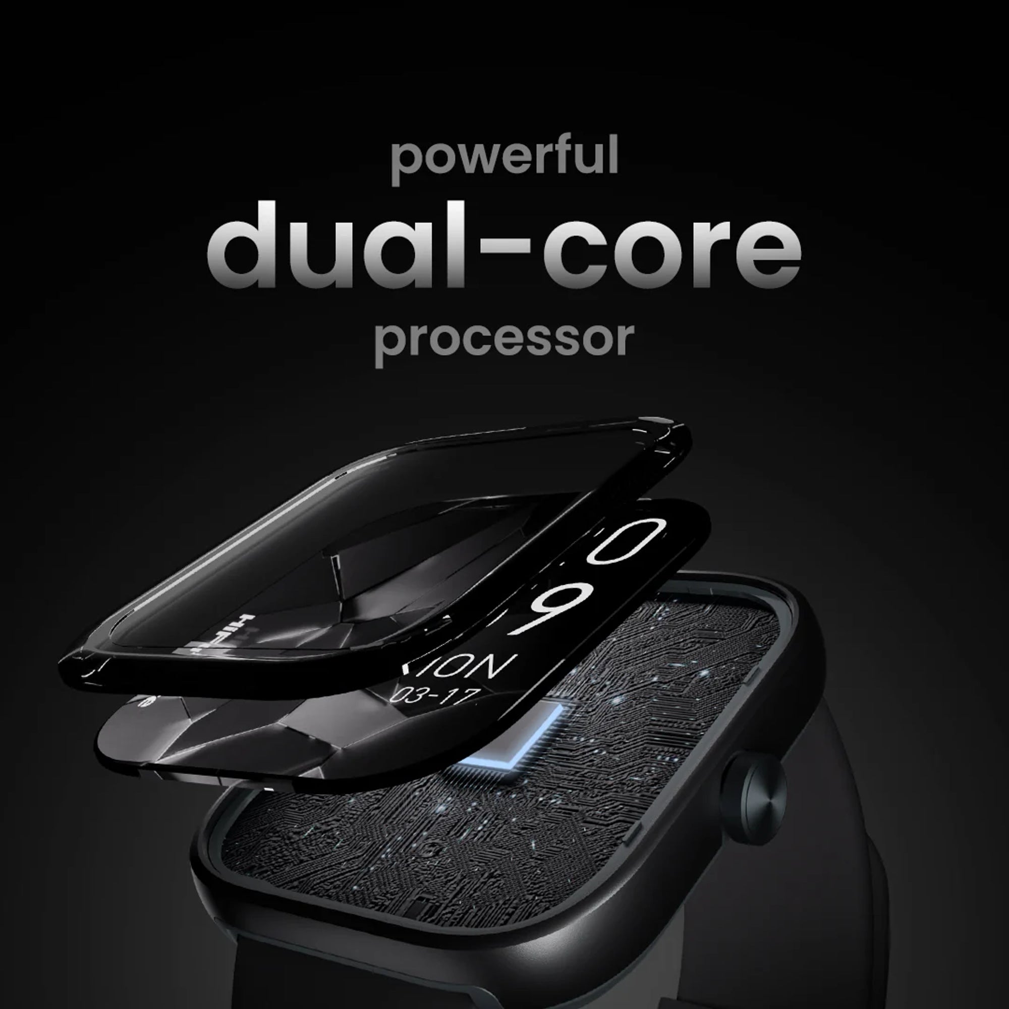 HiFuture Lume Smart Watch 1.85" Display | Gold