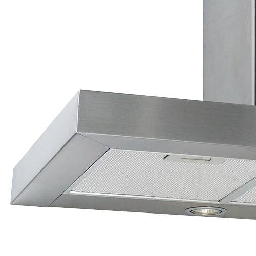 Luxair 110cm Flat Chimney Cooker Hood - Stainless Steel | LA-110-FLT-SS