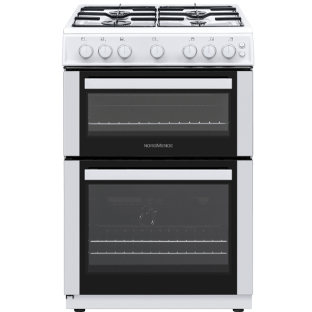 NordMende FS 60cm Twin Cavity LPG Gas Cooker - White | CTG62LPGWH