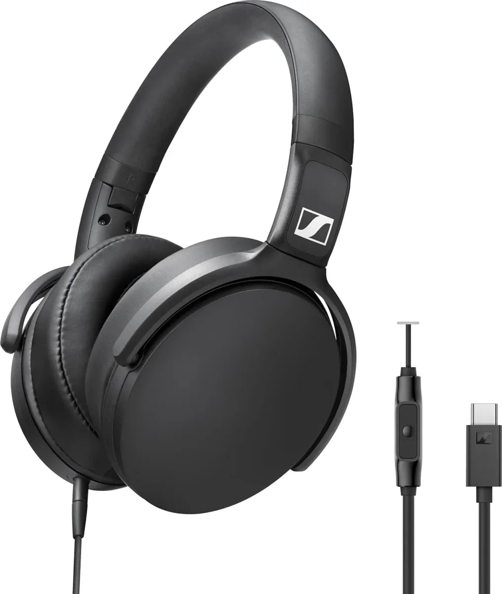 Sennheiser HD 400U USB-C Headphones Black — product view