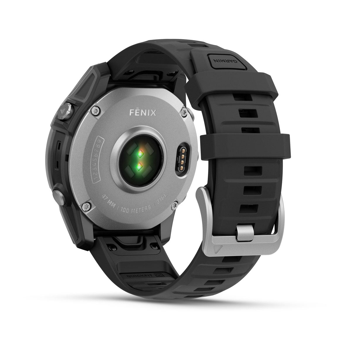 Garmin fenix E 47mm AMOLED GPS Smartwatch - rear view