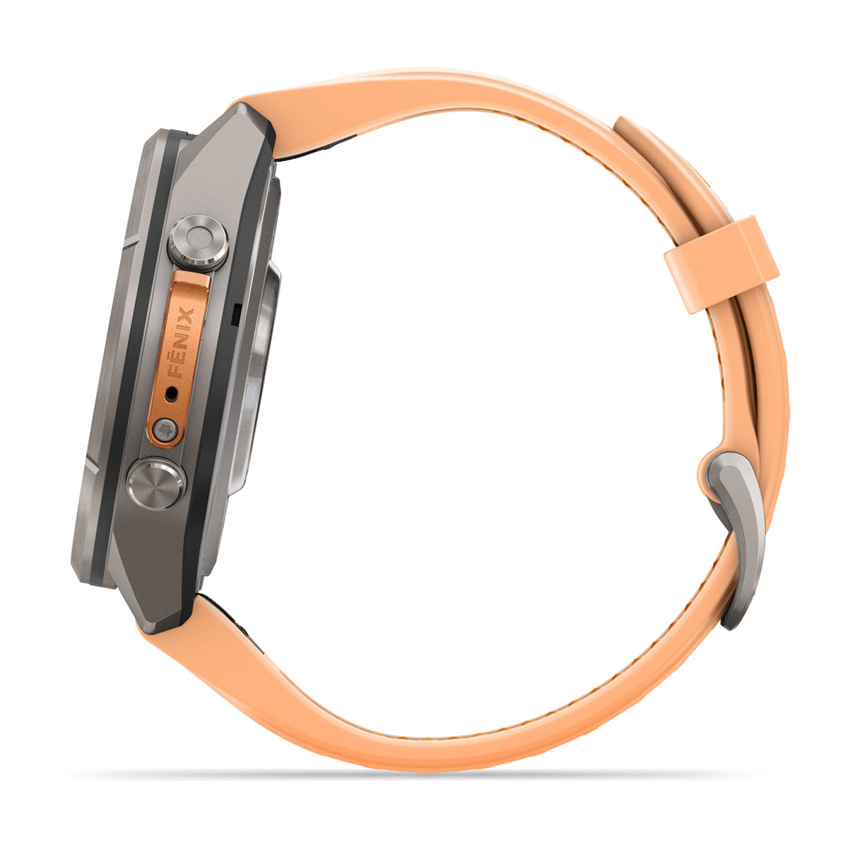Garmin fenix 9 Pro inReach 43mm AMOLED Sapphire GPS Smartwatch - side view