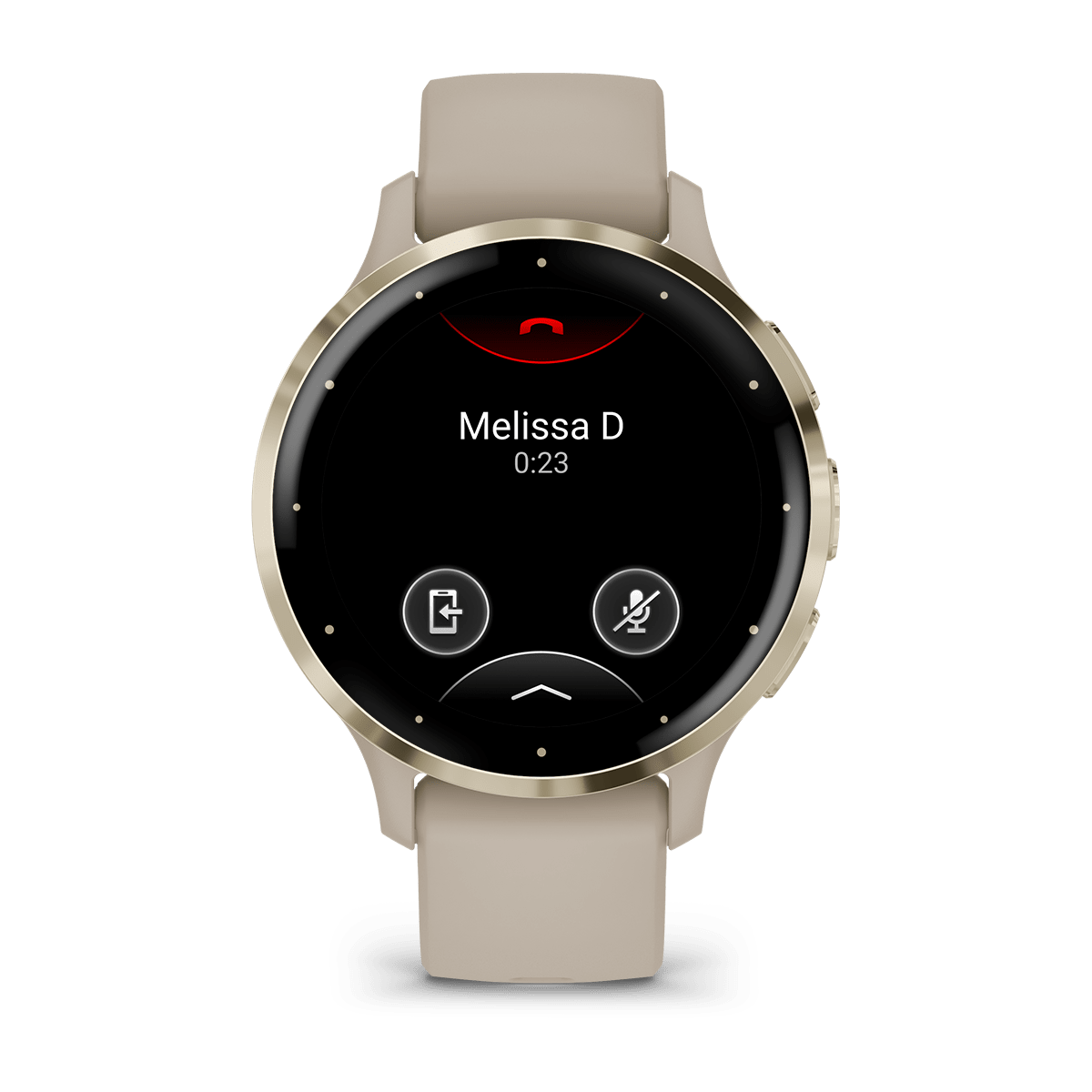 Garmin Venu 3S 41mm GPS Health Smartwatch - front view, screen on