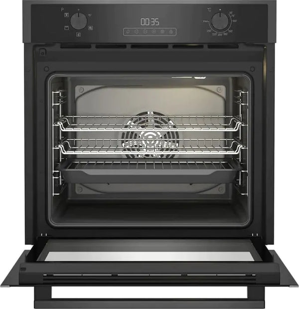 Blomberg Single Fan Oven 72L Capacity Dark Steel | ROEN9202DX