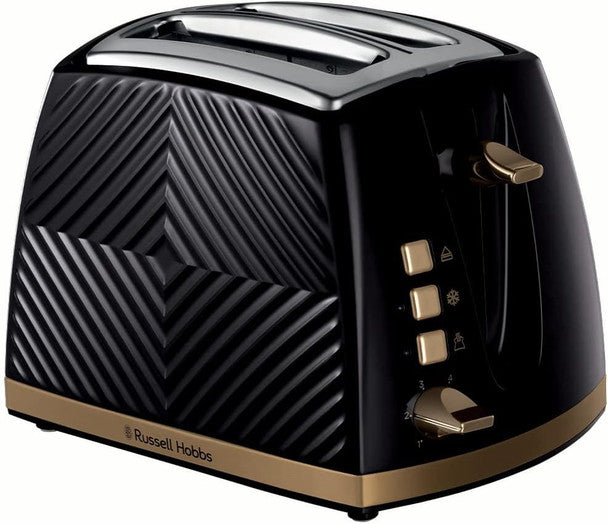 Russell Hobbs Groove 2 Slice Toaster Black | 26390