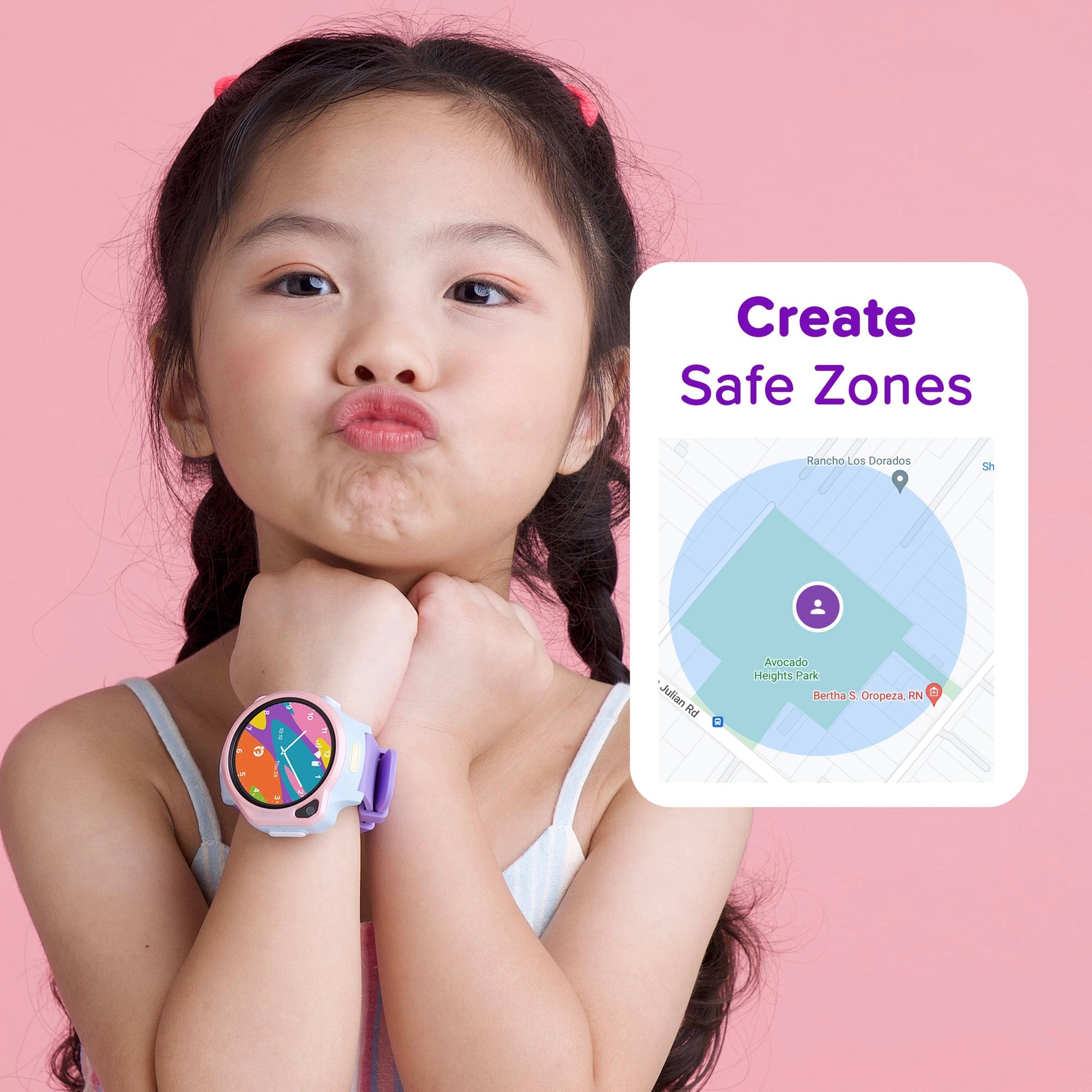 myFirst Fone S3 - 4G Kids Smart Watch with 1.4" Round AMOLED & GPS - Space Blue (APAC/EU) | 256-KW1401SA-SB02