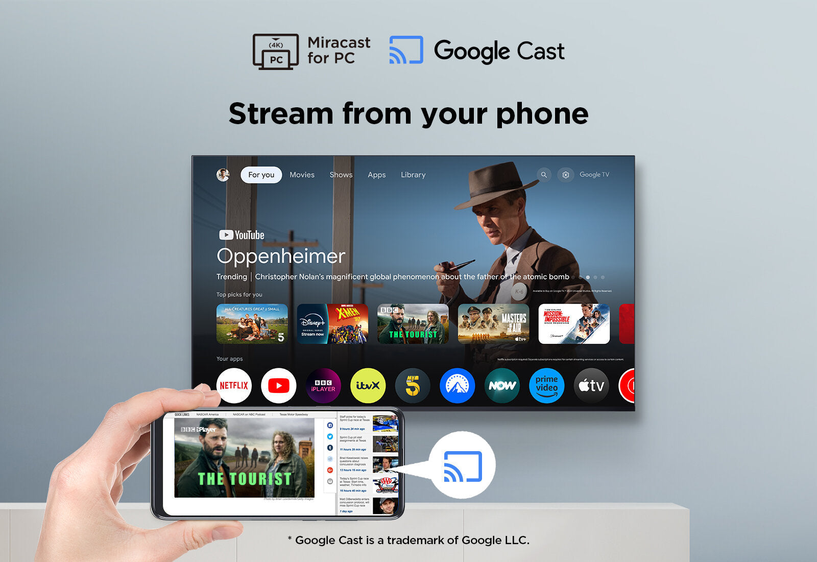 TCL 65" 60Hz QLED Google TV | 65P7K