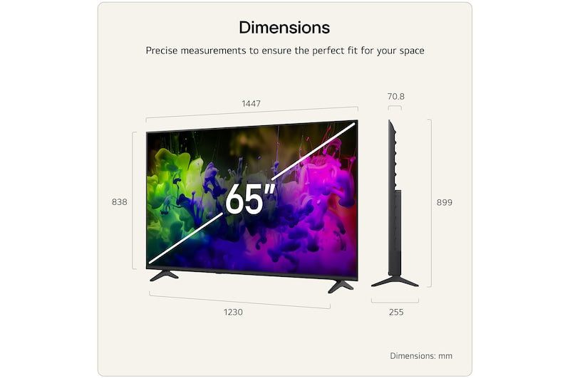 LG 65-inch 4K QNED Smart TV | 65QNED7EB3C.AEI