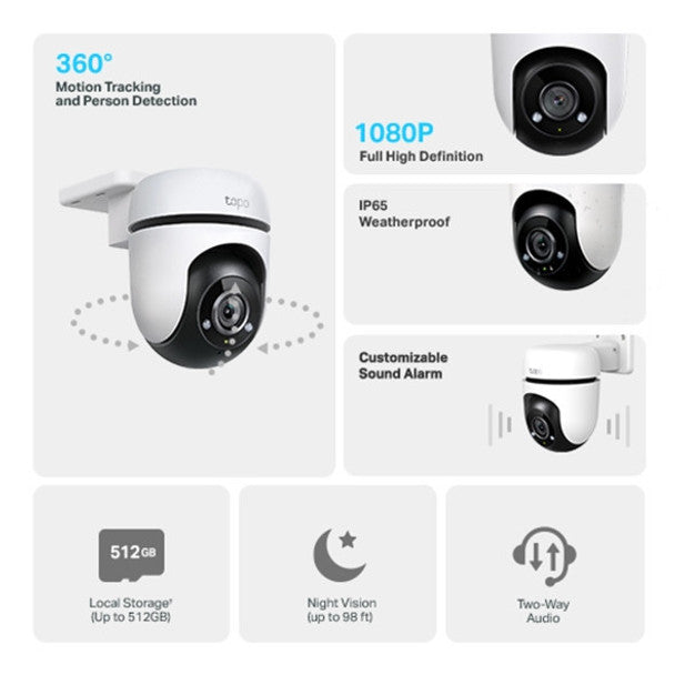 TP-Link Tapo Outdoor Pan/Tilt Security WiFi Camera | TAPO C500