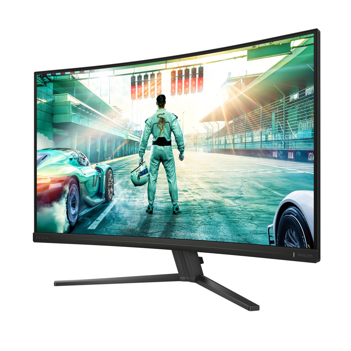 Philips Evnia 32M2C3500L 32" QHD 180Hz Curved Gaming Monitor - three-quarter view