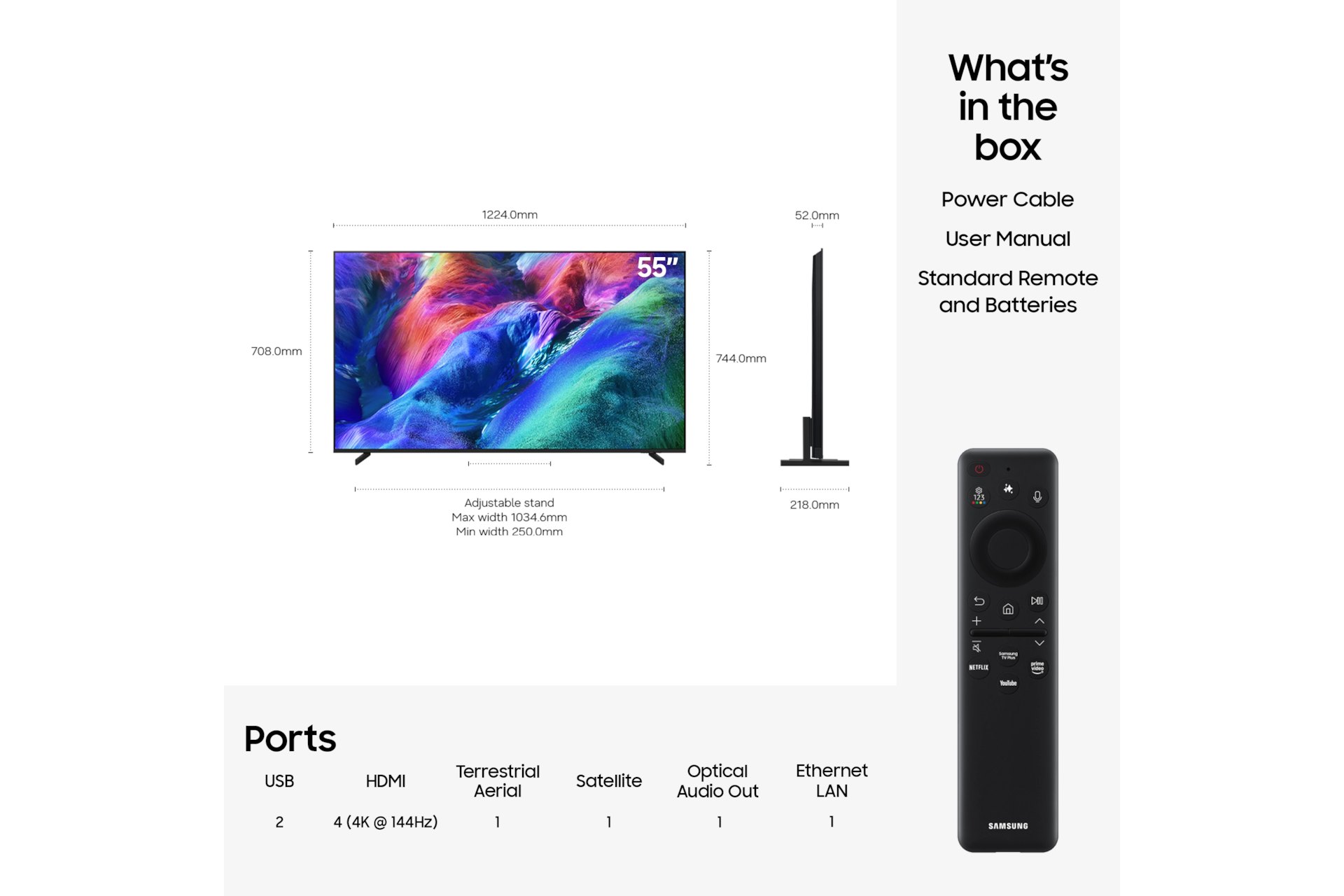 Samsung MRE55R85HAUXXU 55-inch R85H Micro RGB