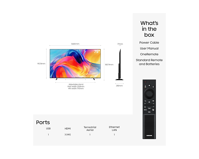 Samsung UE85M70HAKXXU 85-inch M70H Mini LED