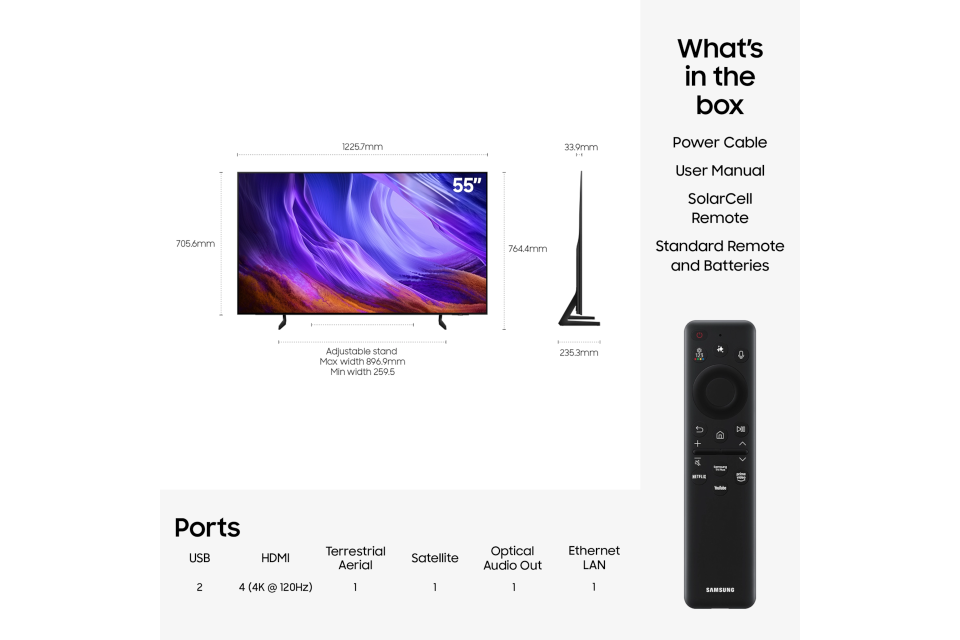 Samsung QE55S85HAEXXU 55-inch S85H OLED