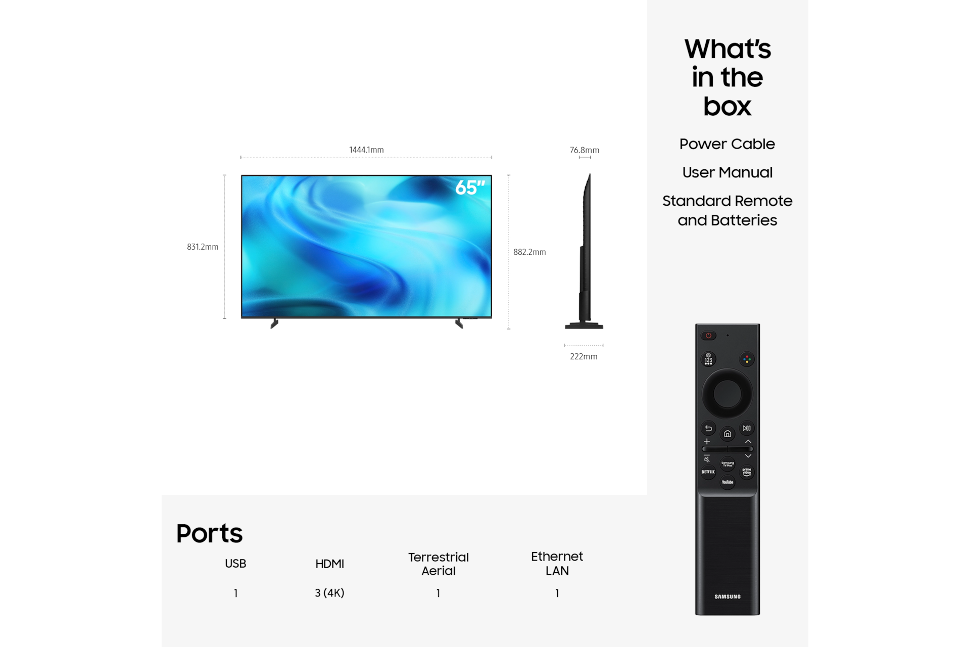 Samsung UE65U7000HKXXU 65-inch U7000H