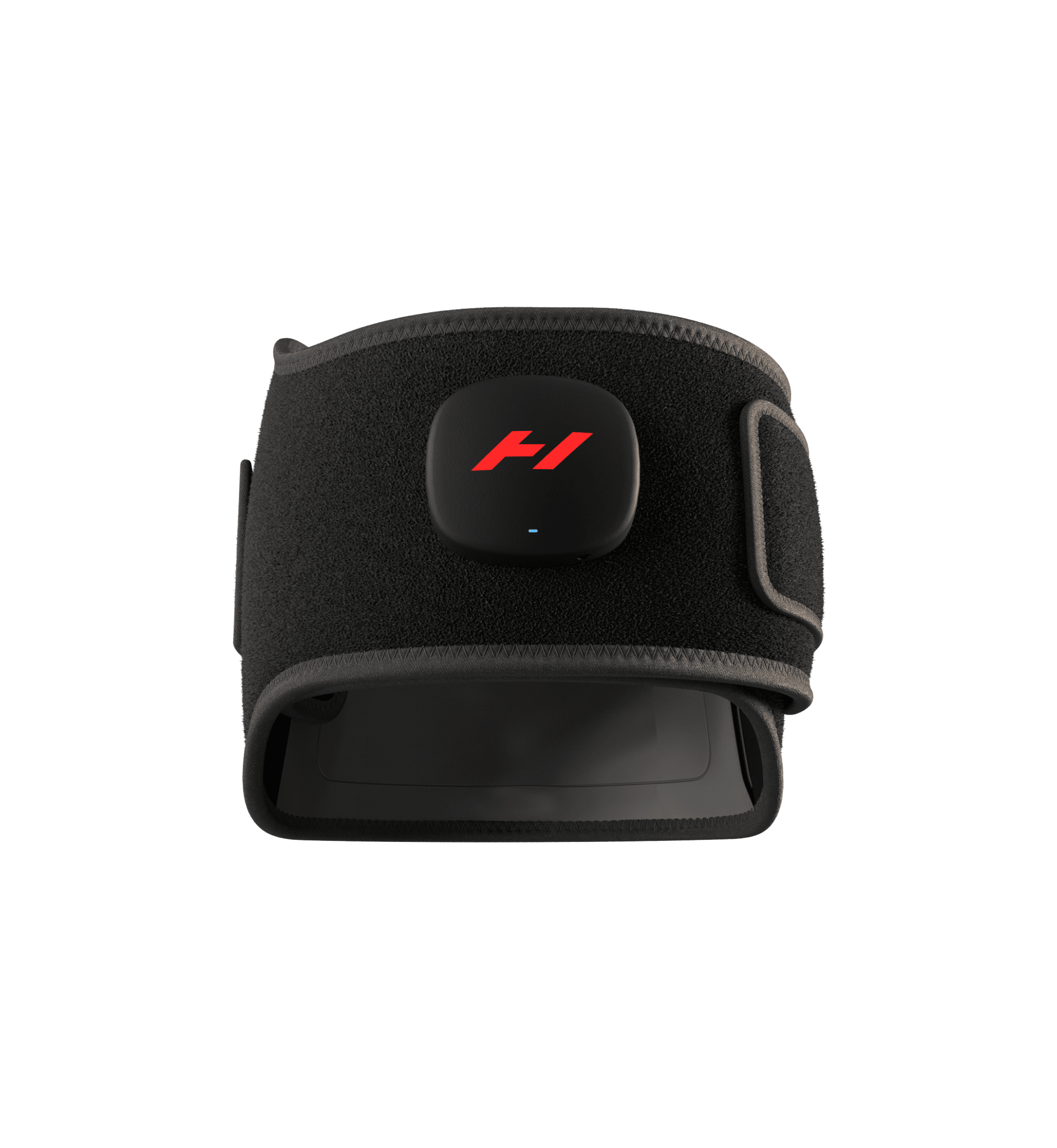 Hyperice Venom 2 Back heat and vibration massager, black — front studio view