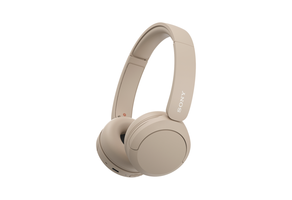 Sony WH-CH520 Wireless On-Ear Headphones - Beige - product view