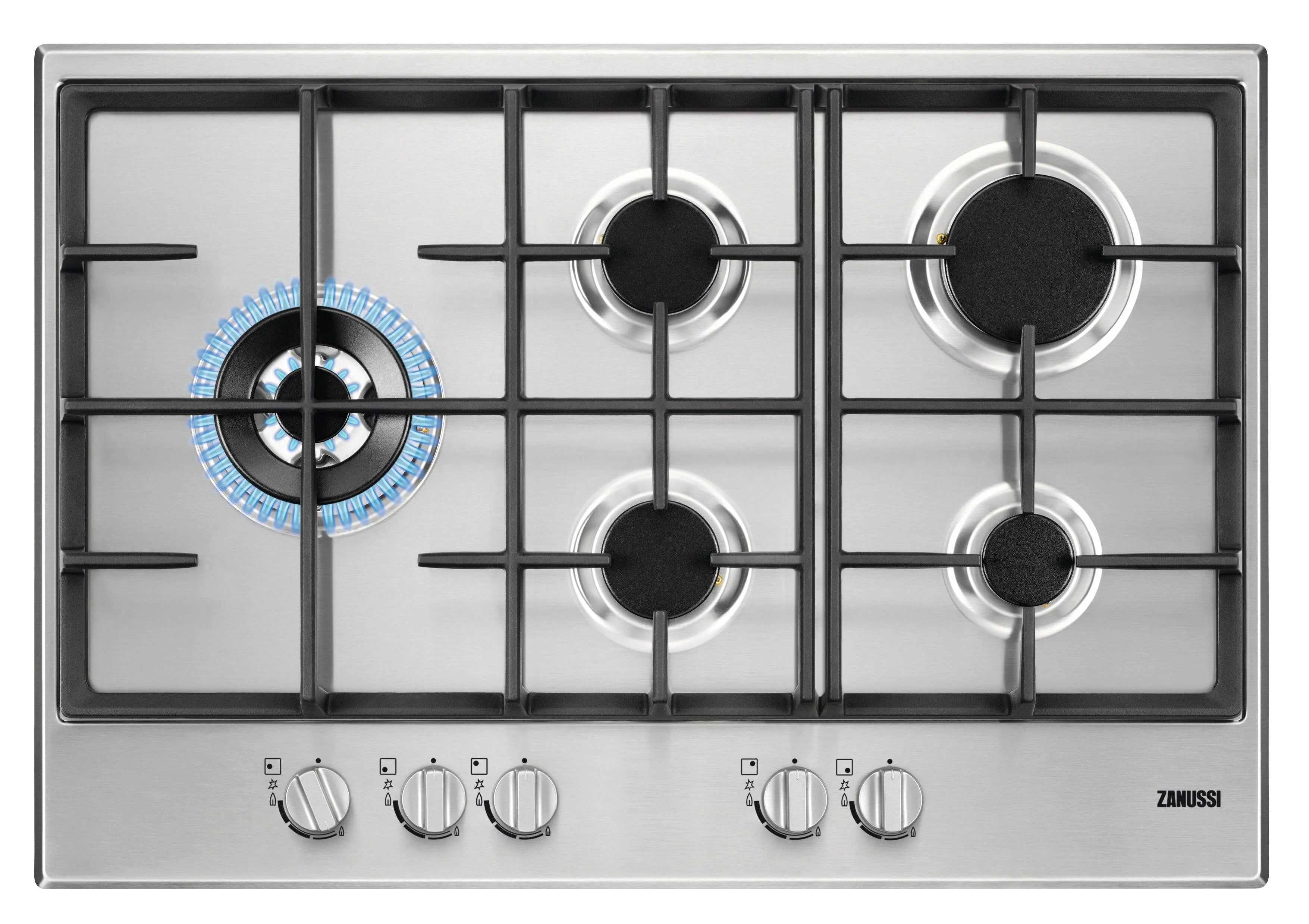 Zanussi 75 cm Gas Hob | ZGH76534XS