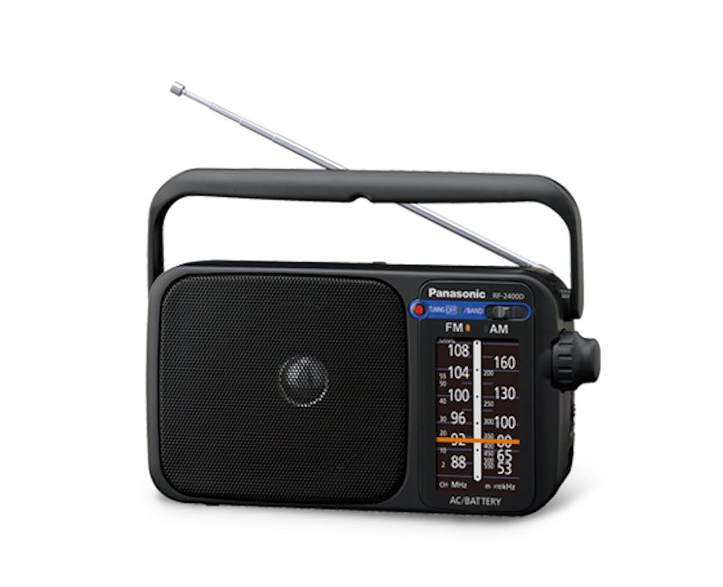 Portable RF2400DEB-K 2 Band AM/FM Radio - Black