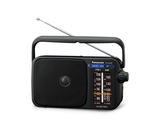 Portable RF2400DEB-K 2 Band AM/FM Radio - Black