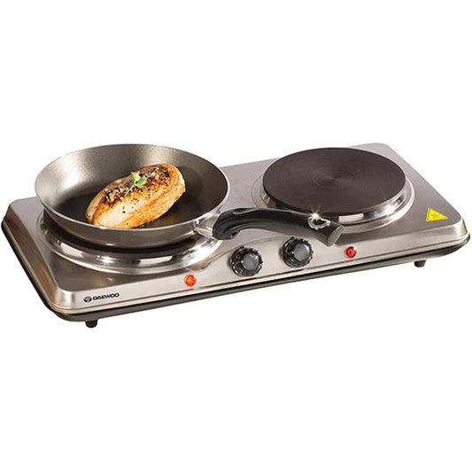 Daewoo SDA1732 Double Stainless Steel Hot Plate