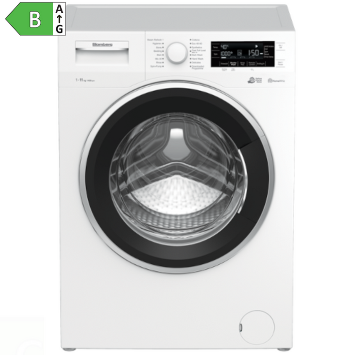 Blomberg 11kg 1400rpm Washing Machine w/ Steam Refresh White | LWF3114420W