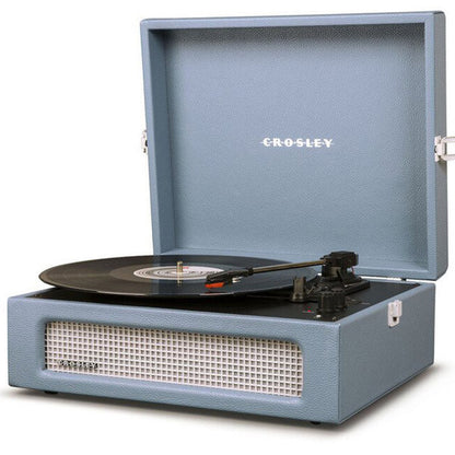 Crosley CR8017B-WB Voyager 2-Way Bluetooth Record Player - Washed Blue